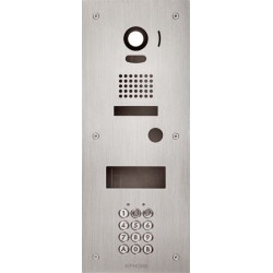 Façade inox encastrée avec...