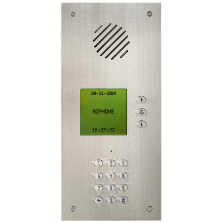 Platine téléphonique encastrée inox a défilement des noms (120616)