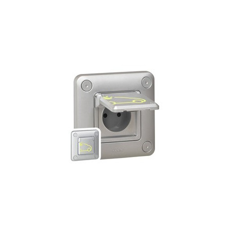 Prise Green'up Access - 3,2 kVA - mode 2 - IP55 - IK10 - fixation encastré