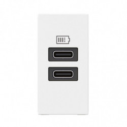 Chargeur 2 USB Type-C...