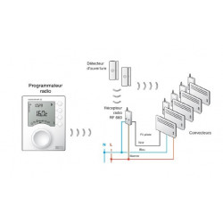 Delta Dore - Programmateur de 1 à 2 zones pour chauffage