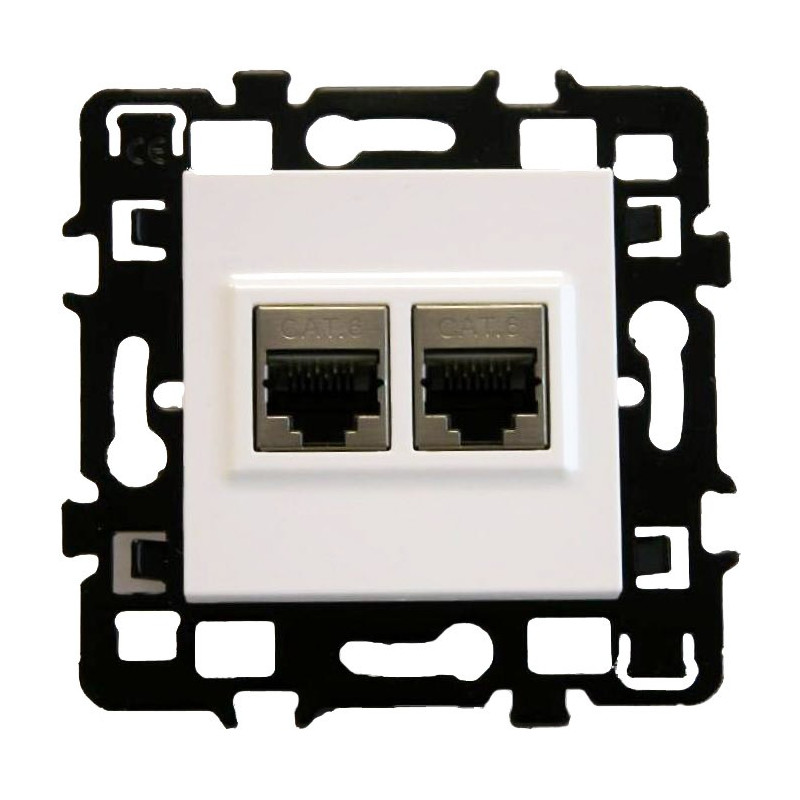 Prise RJ45 - Catégorie 6A - Grade 3 - Eur'Hom - MisterMateriaux