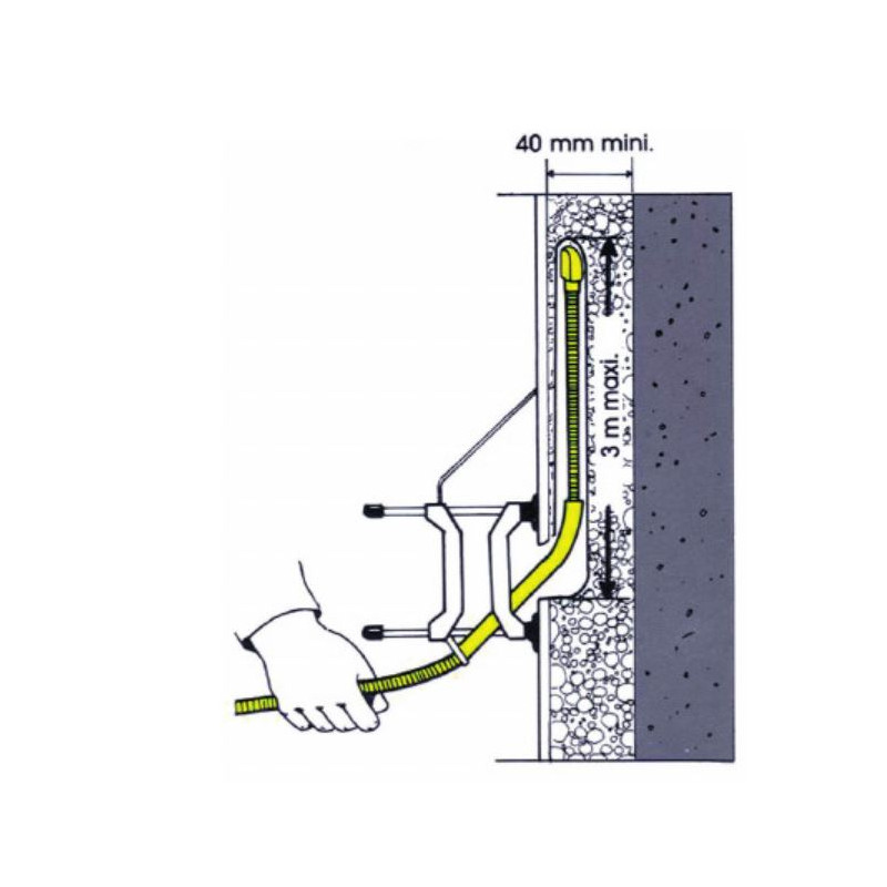 Campagnolo - Collier de cadre, passe gaine, câble de