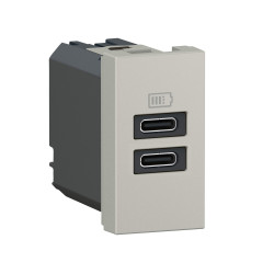 Chargeur 2 USB Type-C...