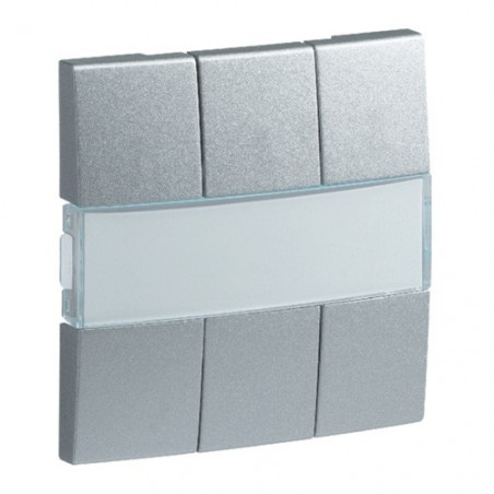 Enjoliveur KNX Kallysta 2 Touches Hager TEBIS - Coloris Carbone - Neuf (emballage Défraîchi)