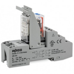 Embase avec relais 220 V DC...