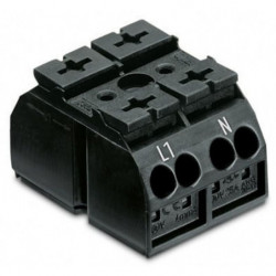 Verb.kl.2-p. 2-pin schwarz...