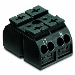 Verb.kl.2-p. 2-pin schwarz...