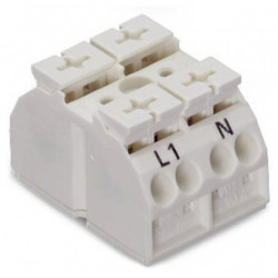 Verb.kl.2-p. 2-pin weiss...