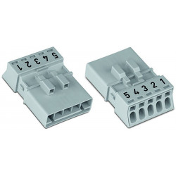 Connecteur 5 pôles, gris...