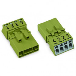 Connecteur 4 pôles, vert...