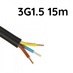 Câble R2V 3G1.5mm 15 mètres