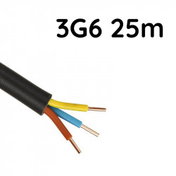 Câble R2V 3G6mm 25 mètres