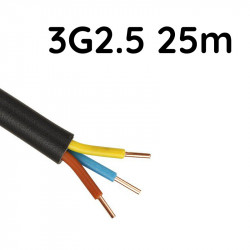 Câble R2V 3G2.5mm 25 mètres