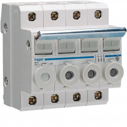 Porte-fusible combiné 3P+N...