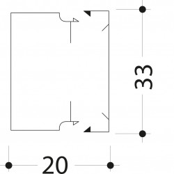 Goulotte lifea PVC h 35mm x...