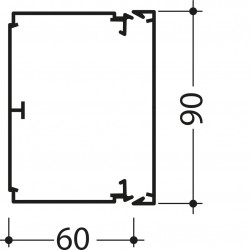 Goulotte lifea PVC h 90mm x...