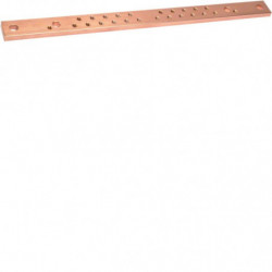 Barre Cu perforée M6 32X5...