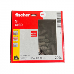200 chevilles 6x30mm