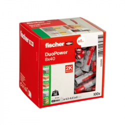 50 chevilles Duopower 8x40mm