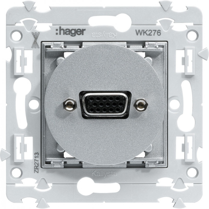 Prise HDMI Traversante Hager KALLYSTA WK263 - Neuf (peut être Sans Emballage D'origine)