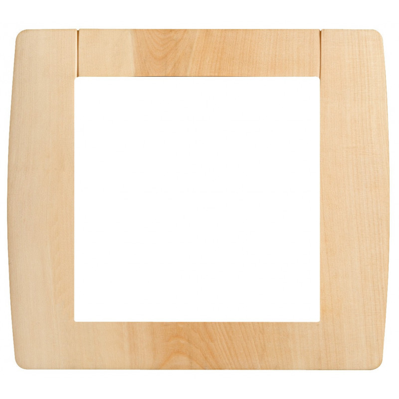 Plaque De Finition 1 Poste Hager Kallysta Classic - Bois Massif Couleur Racine - WK601 (stock)
