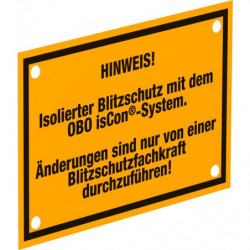 Plaque signalétique isCon...