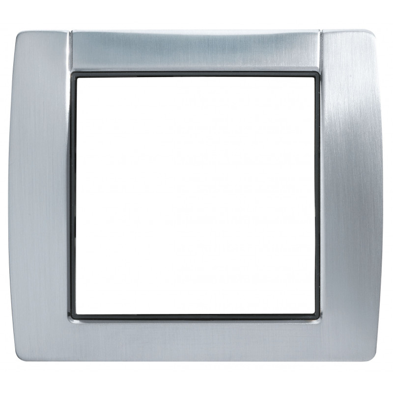 Plaque Hager WK638 Kallysta Classic 2 Postes Verticale - Entraxe 71 Mm - Métal Galet - NEUF