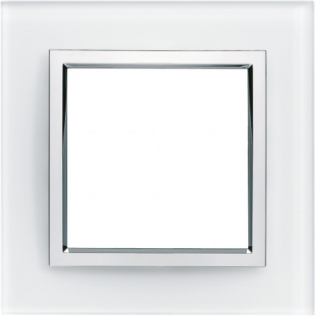 Plaque 1 Poste Hager Kallysta POP - Coloris OPALE - Référence WKN431 - Occasion Très Bon état