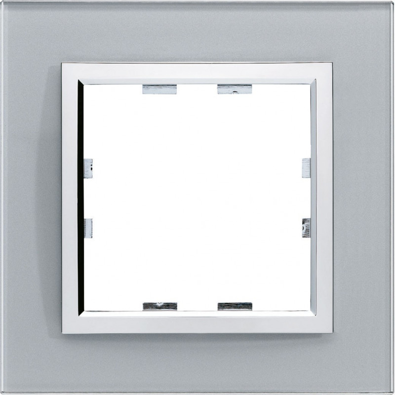 Plaque Simple HAGER WK931 Kallysta EPURE - Verre LUMINA NUAGE, Pour Installation électrique | Neuf, Peut Avoir Défaut Esthétique