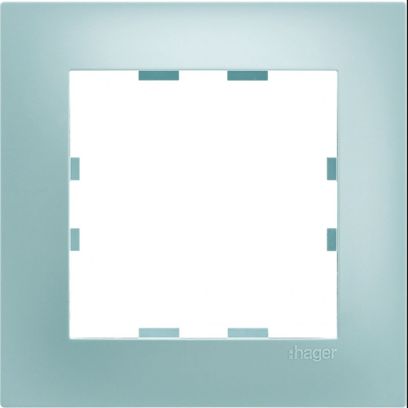 Plaque Interrupteur Hager Kallysta 2 Postes Verticale - MINT Vert Pastel - WK428