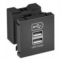 USB chargeur gris foncé...