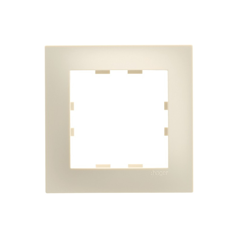 Plaque D'installation Hager Kallysta WKN411 – Couleur Dune, Version POP (carrée)