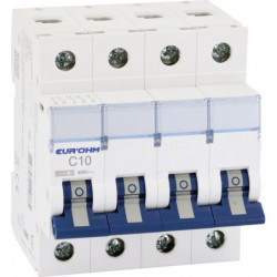 Disjoncteur 4P 10A courbe C...