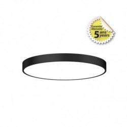 Plafonnier LED Noir Ø600...