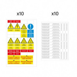 Plaquettes signalétiques...