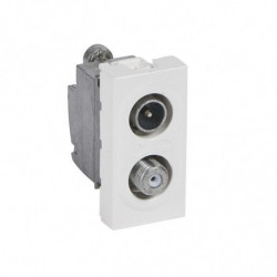 PRISE TV SAT 1 MODULE BLANC...