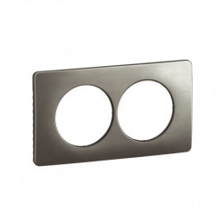 Plaque 2 postes Acier...