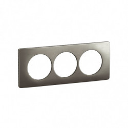 Plaque 3 postes Acier...