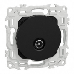 Prise TV noire Odace (S940445)