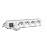 Bloc multiprises 2P+T 16A protection disjoncteur bipolaire
