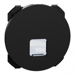 Enjoliveur prise RJ45 noire...