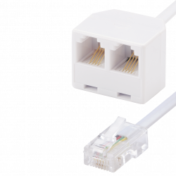 Adaptateur 2 x RJ11 F /...