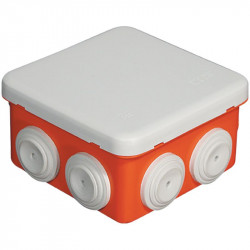 Boîte rouge IP55 80x80x45...