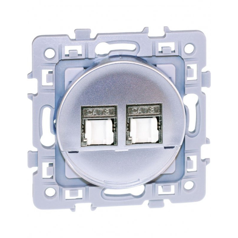 Prise double RJ45 - STP - Cat6 GRADE 3 (61873)