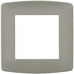 Plaque taupe 1 poste (61990)