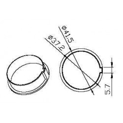 Adaptateur rond 40x1mm...