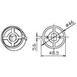 Adaptateur rond 61mm...