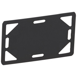 Plaque signalétique noire...