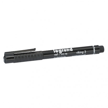 Stylo feutre noir ind&eacute;l&eacute;bile pour rep&eacute;rage (039598)
